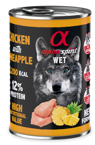Canned Dog Food Chicken With Pineapple 400 g